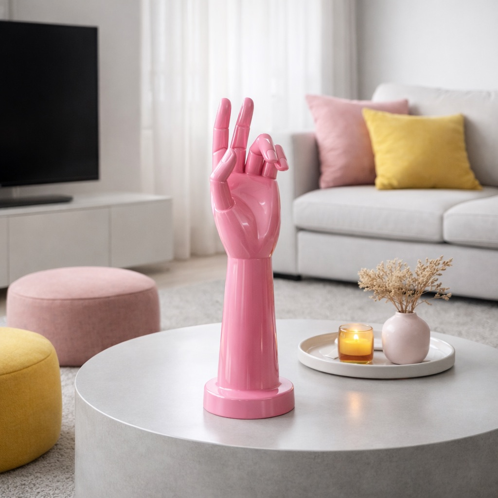 Скульптура "Рука" (Розовая)